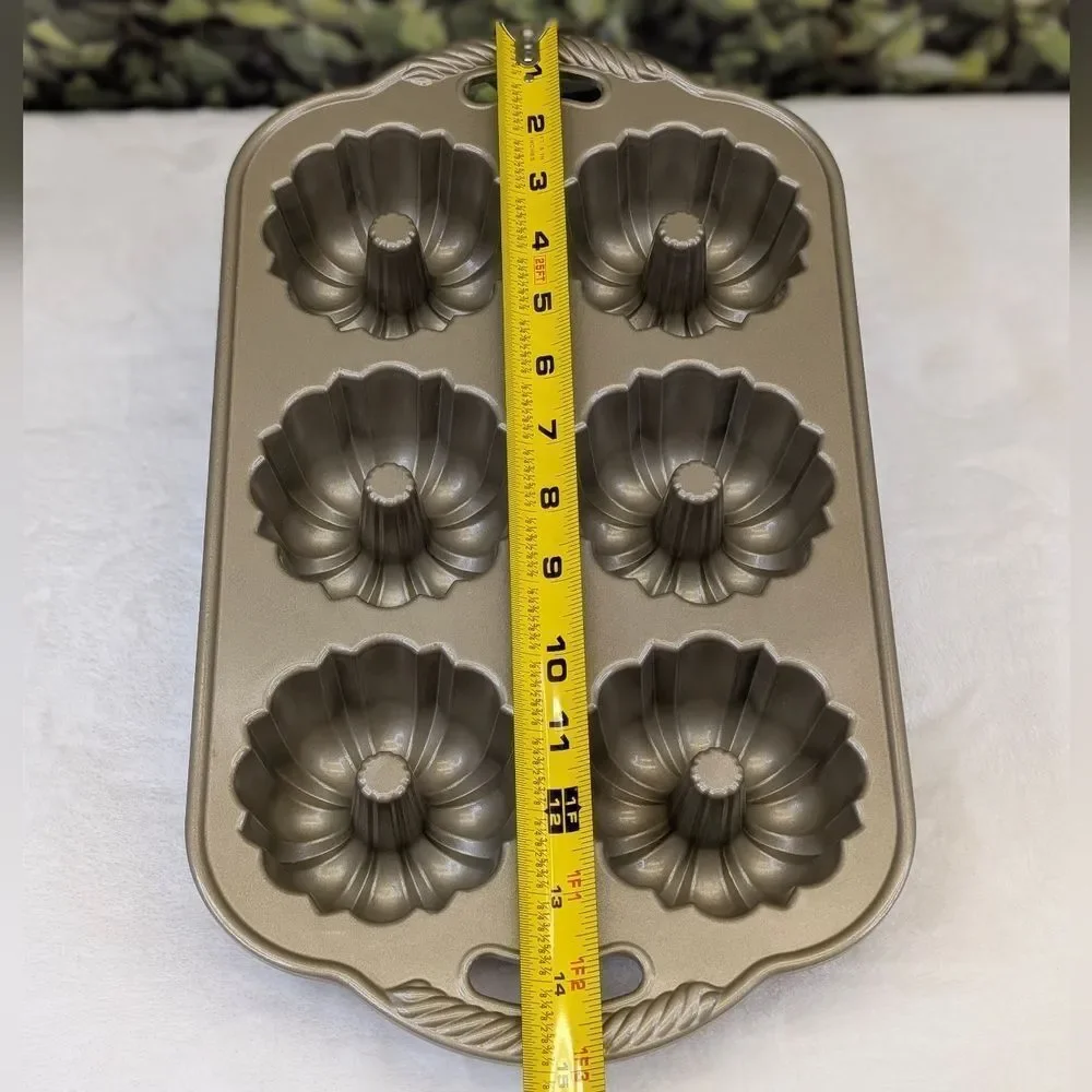 Nordic Ware Cast Aluminum Nonstick 65th Anniversary Bundtlette Cake Pan